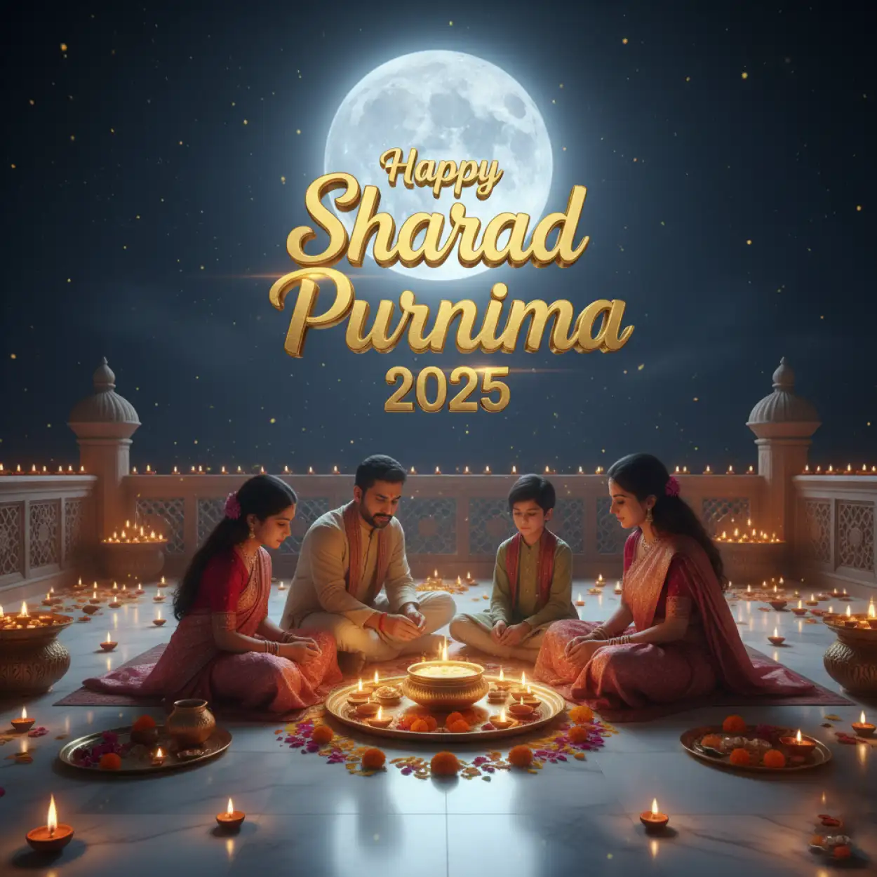 Free Download Happy Sharad Purnima 2025 Images For Instagram Reels - High Quality Happy Sharad Purnima 2025 Background