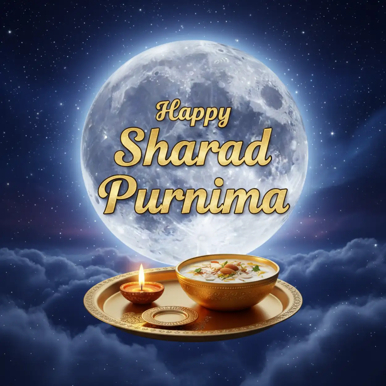 Happy Sharad Purnima Full Moon Night Photos