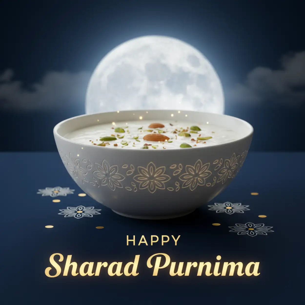 Free Download Happy Sharad Purnima Night Wallpaper Free - High Quality Happy Sharad Purnima Background
