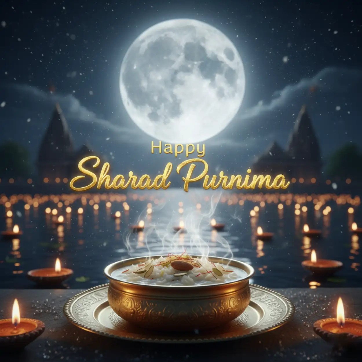 Free Download Happy Sharad Purnima Wishes In Gujarati - High Quality Happy Sharad Purnima Background
