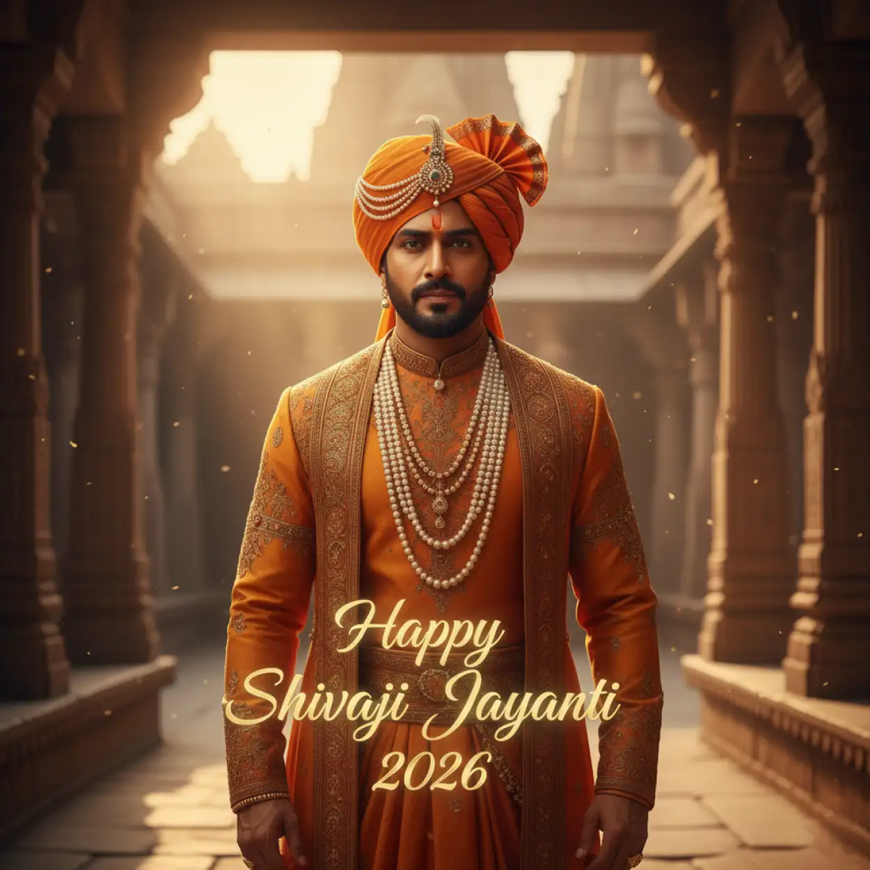 Free Download Happy Shivaji Jayanti 2026 Royal Look Poster - High Quality Happy Shivaji Jayanti 2026 Background