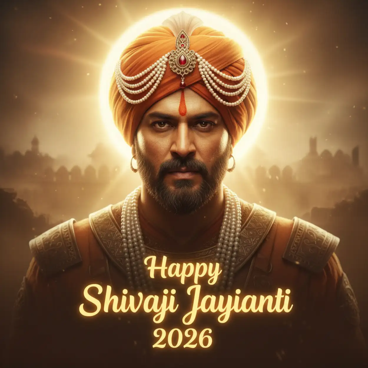 Free Download Happy Shivaji Jayanti 2026 Vertical Poster Design - High Quality Happy Shivaji Jayanti 2026 Background
