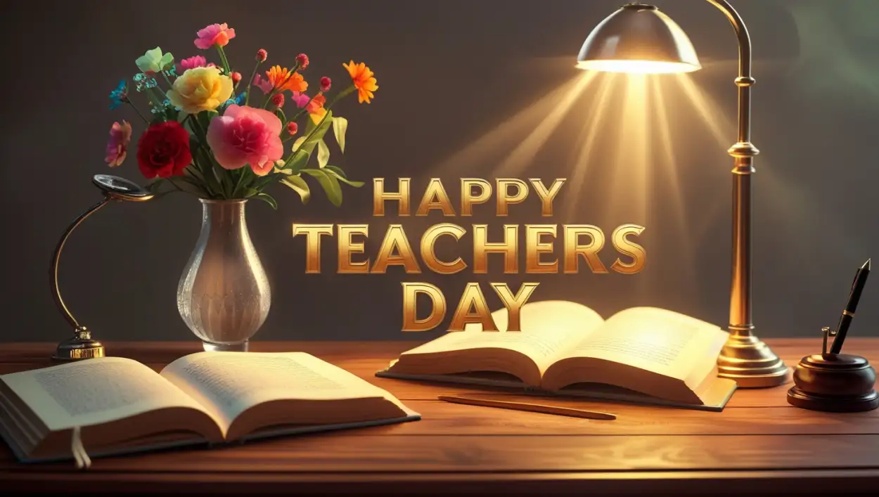 Happy Teachers Day 2025 photo editing background