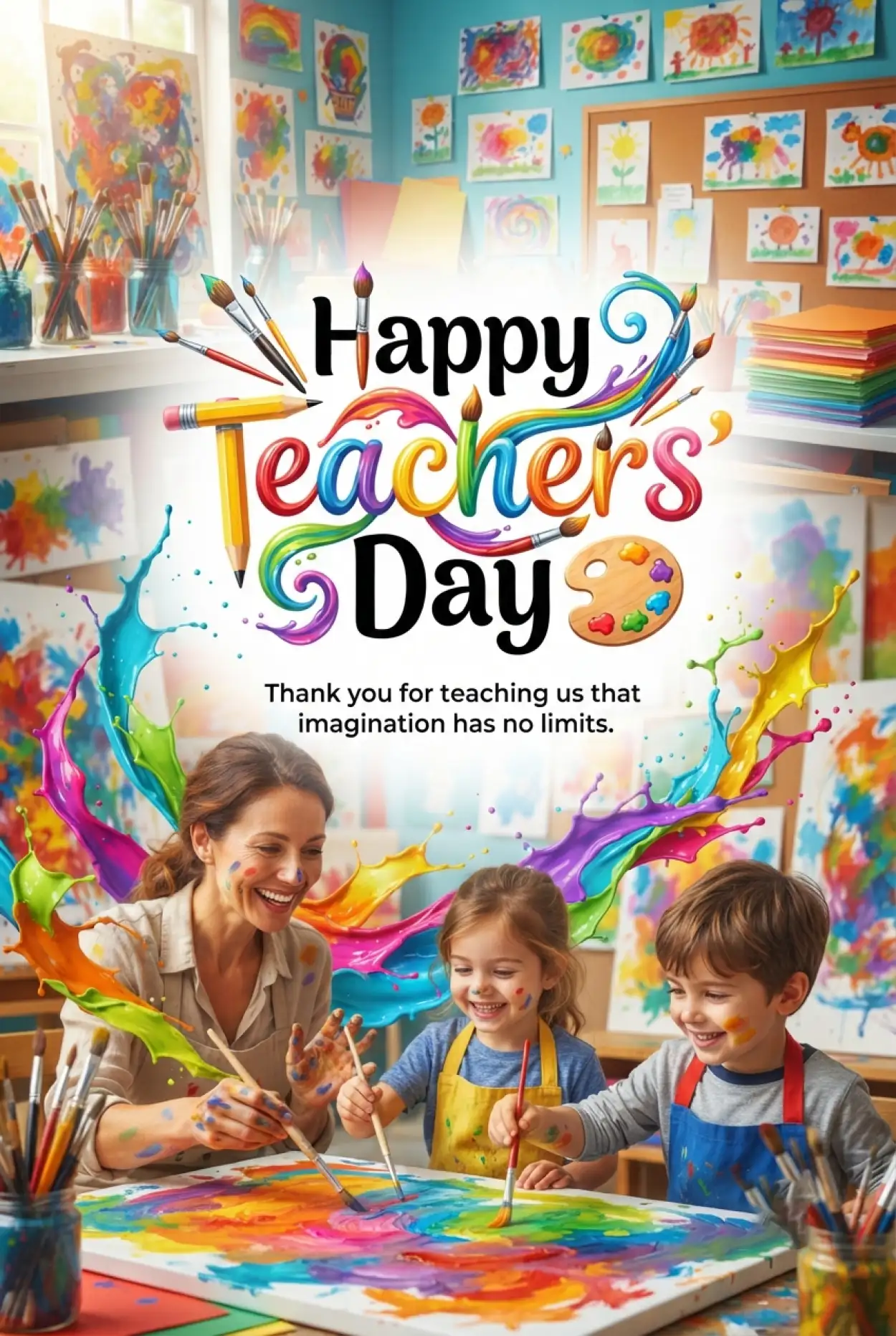 Free Download Happy Teachers Day 2026 Messages In English - High Quality Teachers Day India 2026 Image