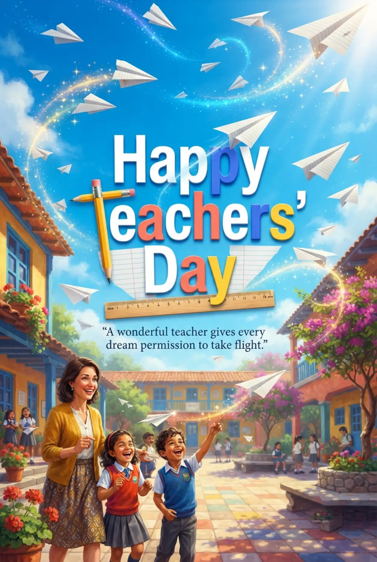 Free Download Happy Teachers Day 2026 Messages In Hindi - High Quality Teachers Day India 2026 Image