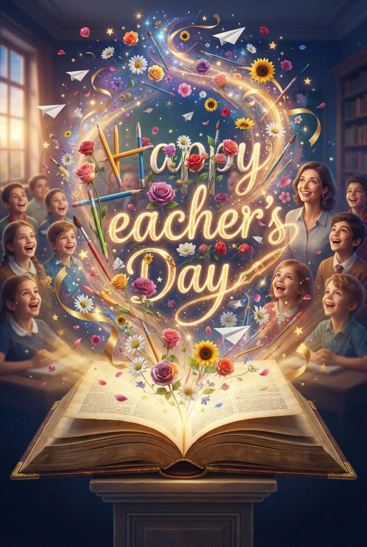 Free Download Happy Teachers Day Cards Images - High Quality Teachers Day Cards Image