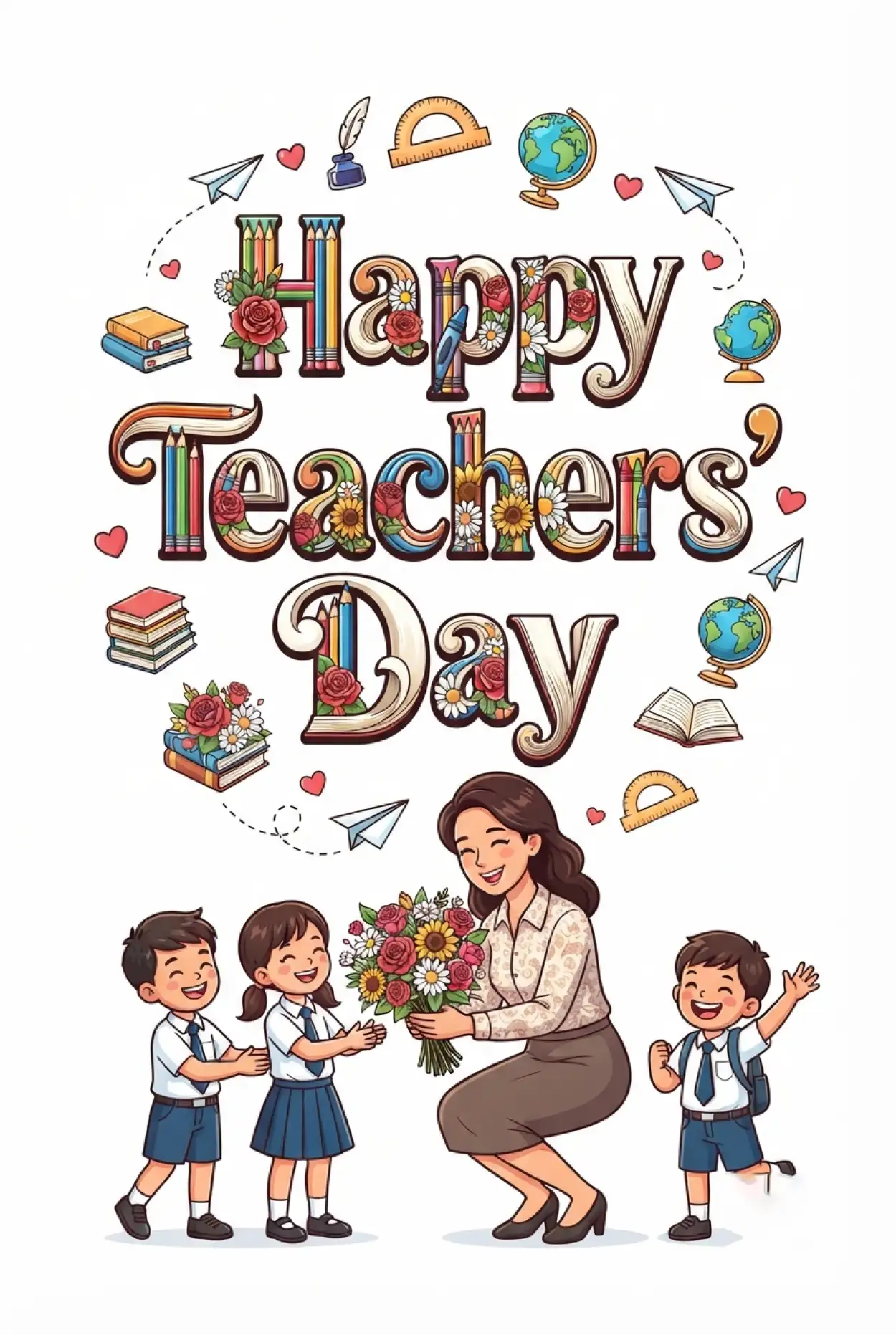 Free Download Happy Teachers Day Greetings For Whatsapp - High Quality Happy Teachers Day Image