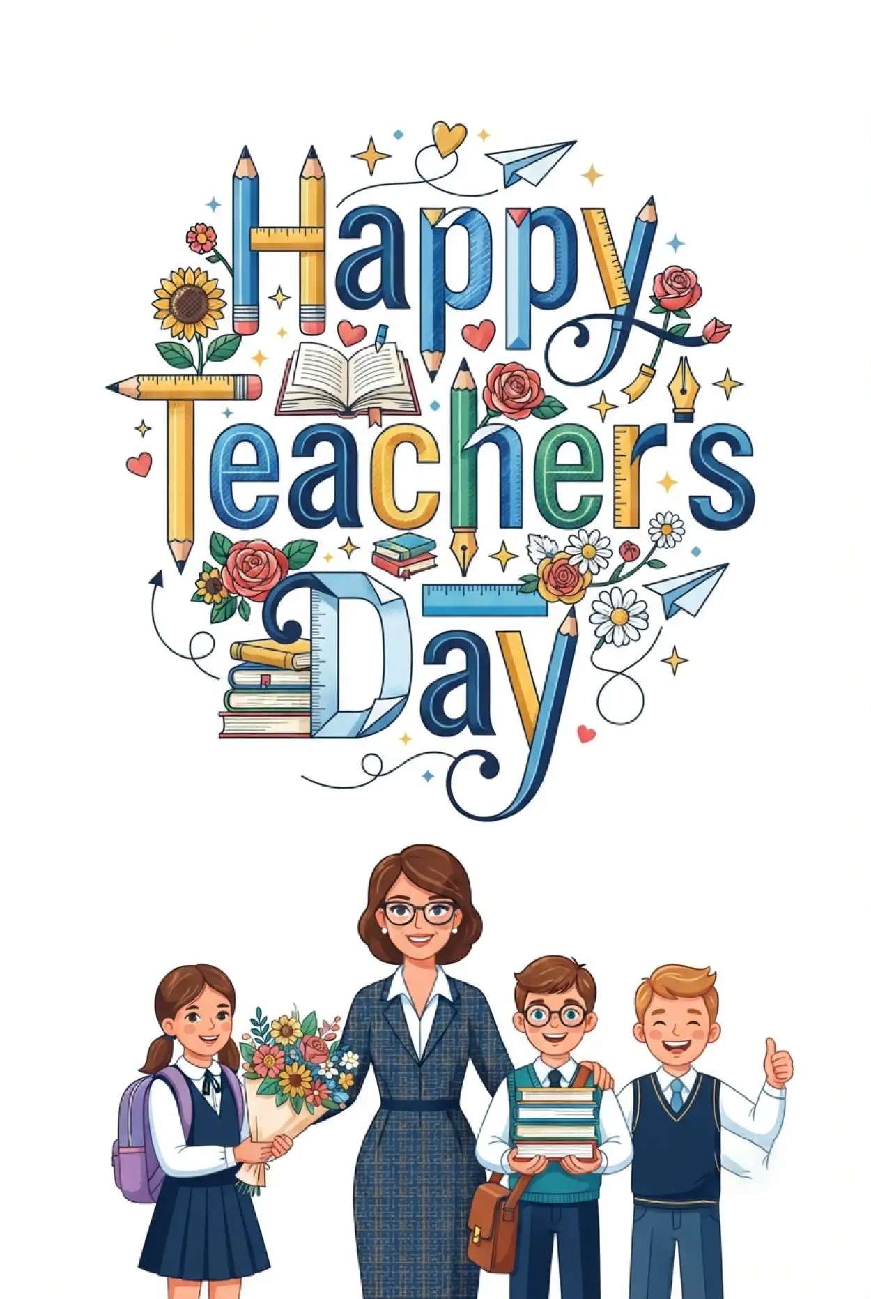Free Download Happy Teachers Day Greetings Images - High Quality Happy Teachers Day Image