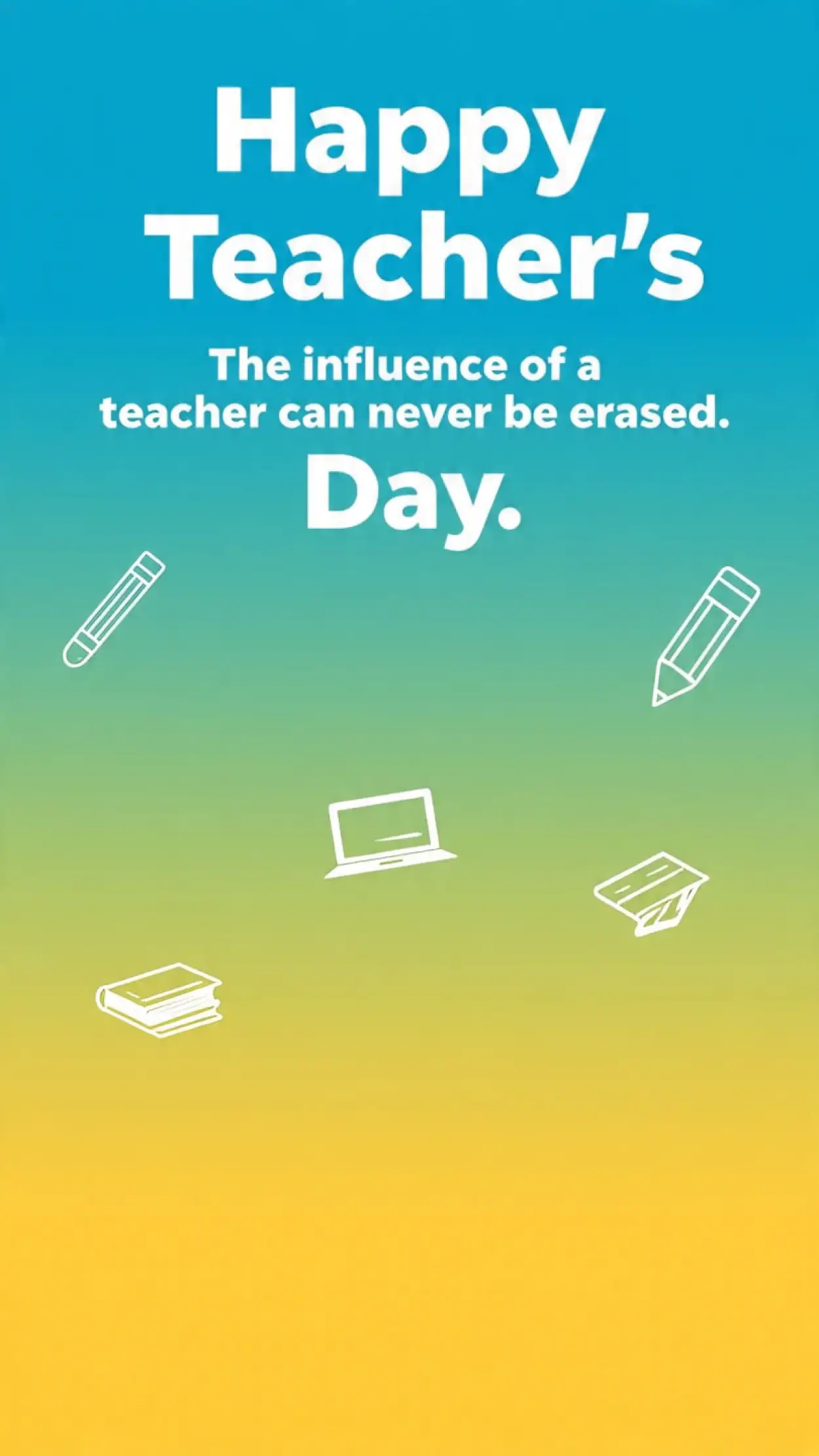 Happy Teachers Day quotes for thank you cards