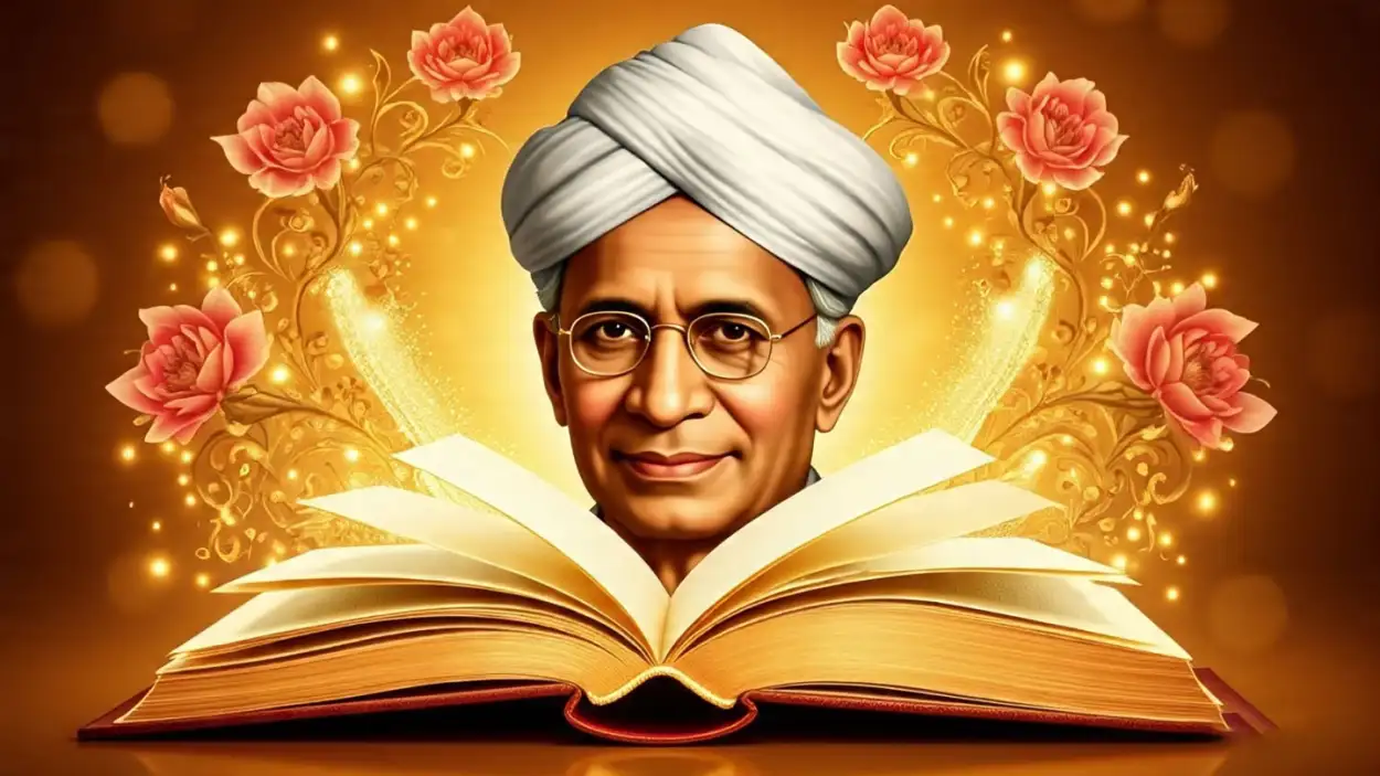 Happy Teachers Day wishes image with Sarvepalli Radhakrishnan