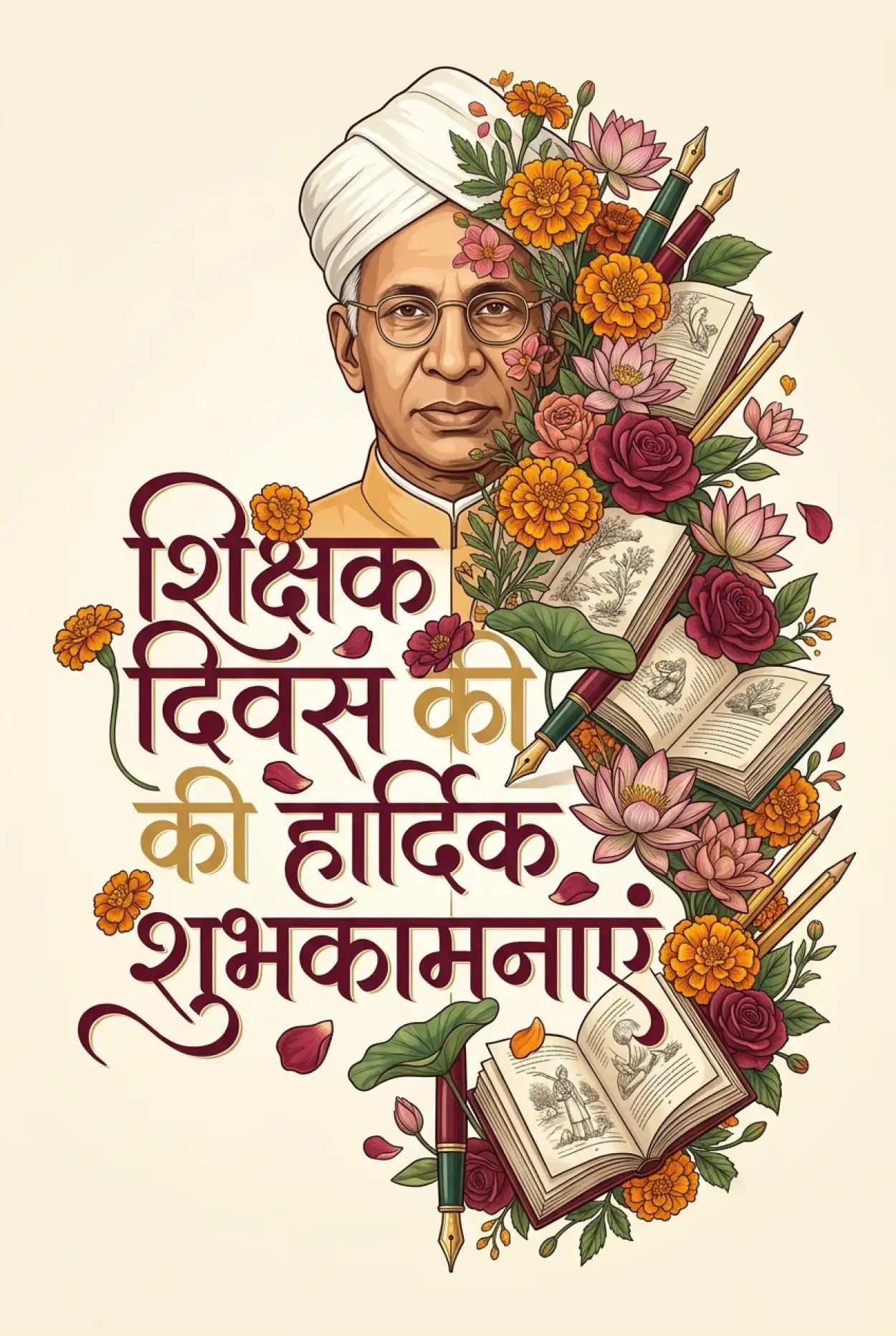 Free Download Happy Teachers Day Wishes Images In Hindi - High Quality Teachers Day Wishes In Hindi Image