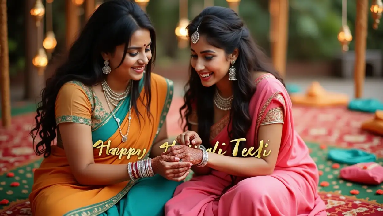 happy teej 2025 status for married women