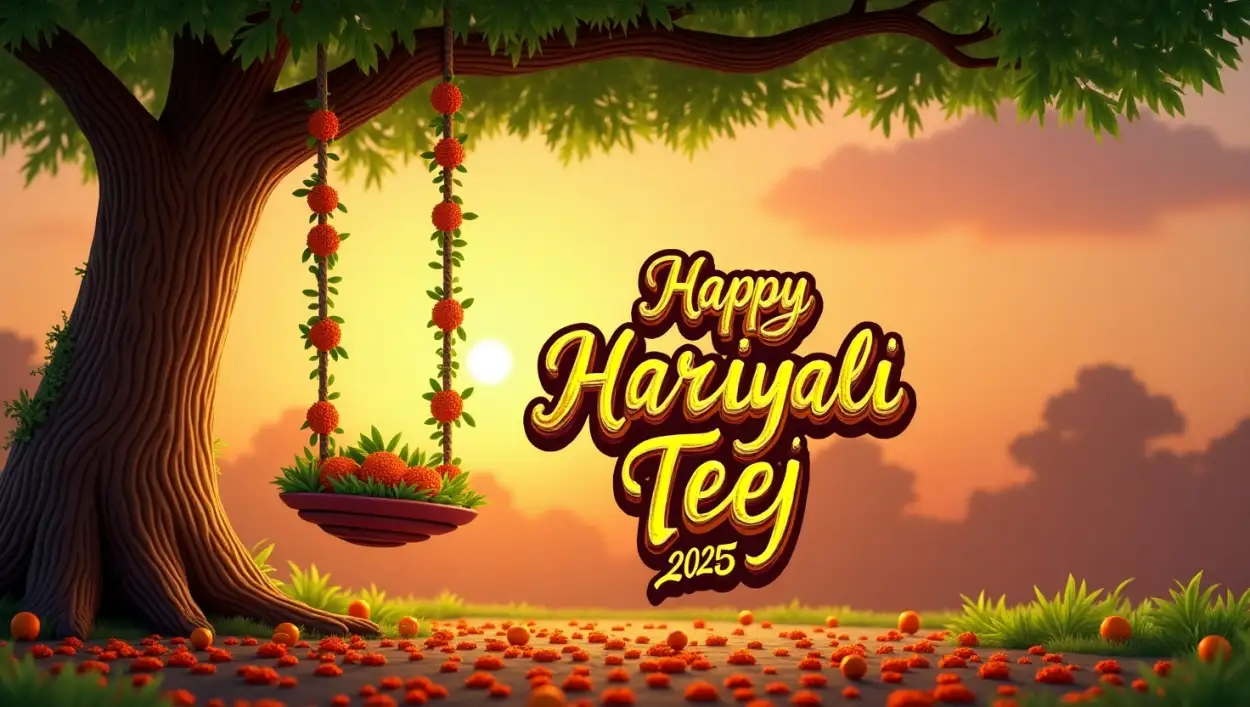 happy teej wishes banner for facebook