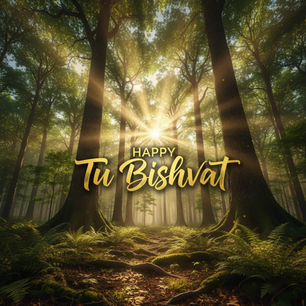 happy tu bishvat background