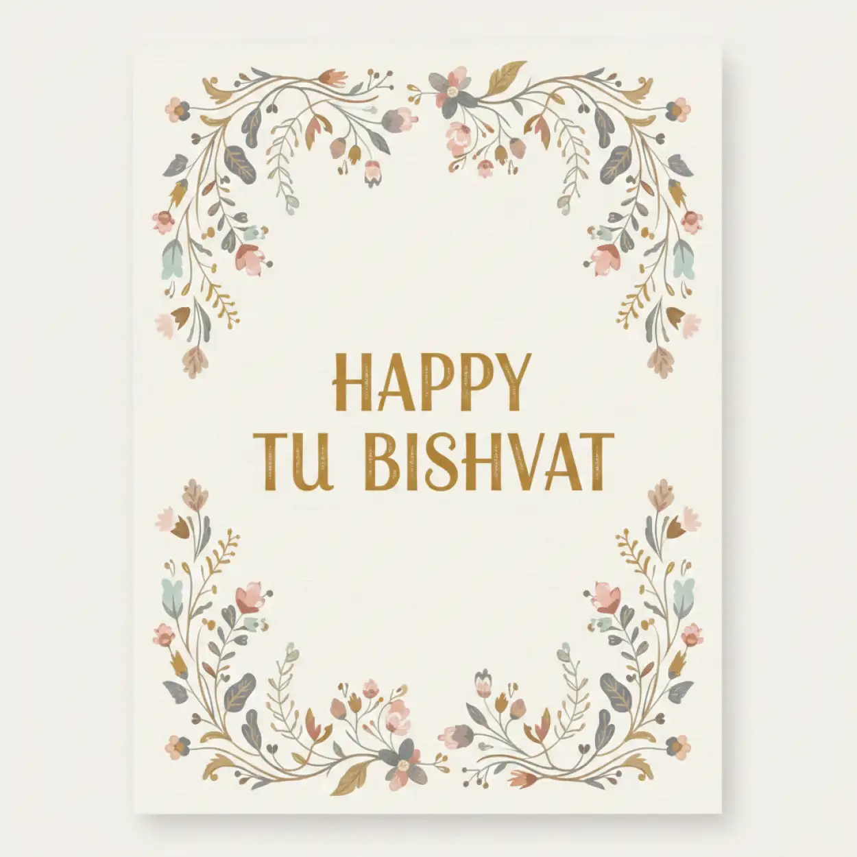 happy tu bishvat hd greeting card