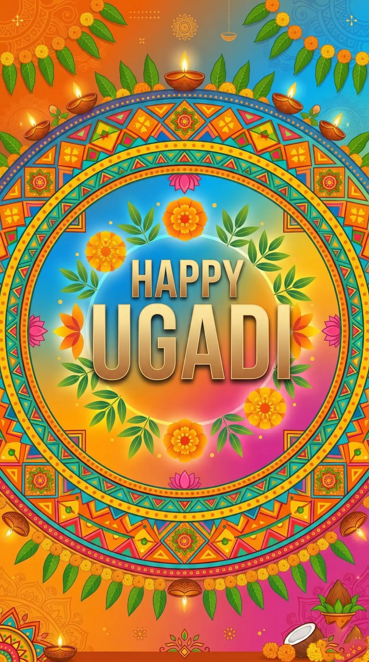 Free Download Happy Ugadi Greeting Card Images 2 - High Quality Happy Ugadi Image