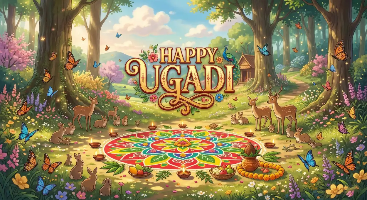 Free Download Happy Ugadi Hd Image Download - High Quality Happy Ugadi Image