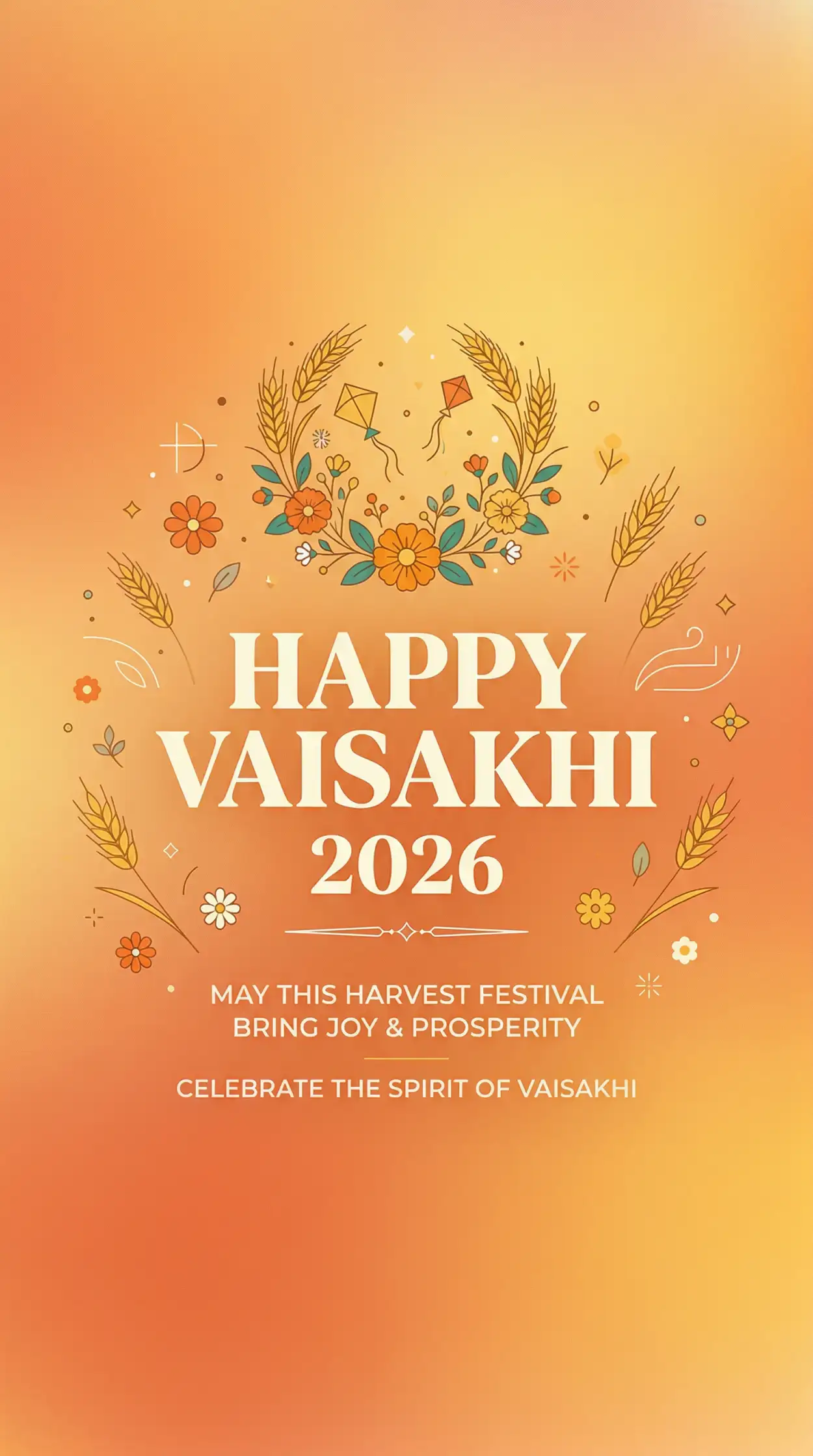 Free Download Happy Vaisakhi 2026 Festival Messages - High Quality Happy Vaisakhi 2026 Wishes Image
