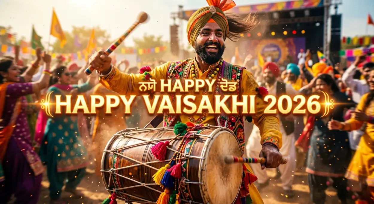 Free Download Happy Vaisakhi 2026 Wishes With Beautiful Images And Captions For Instagram Reels - High Quality Happy Vaisakhi 2026 Wishes Image