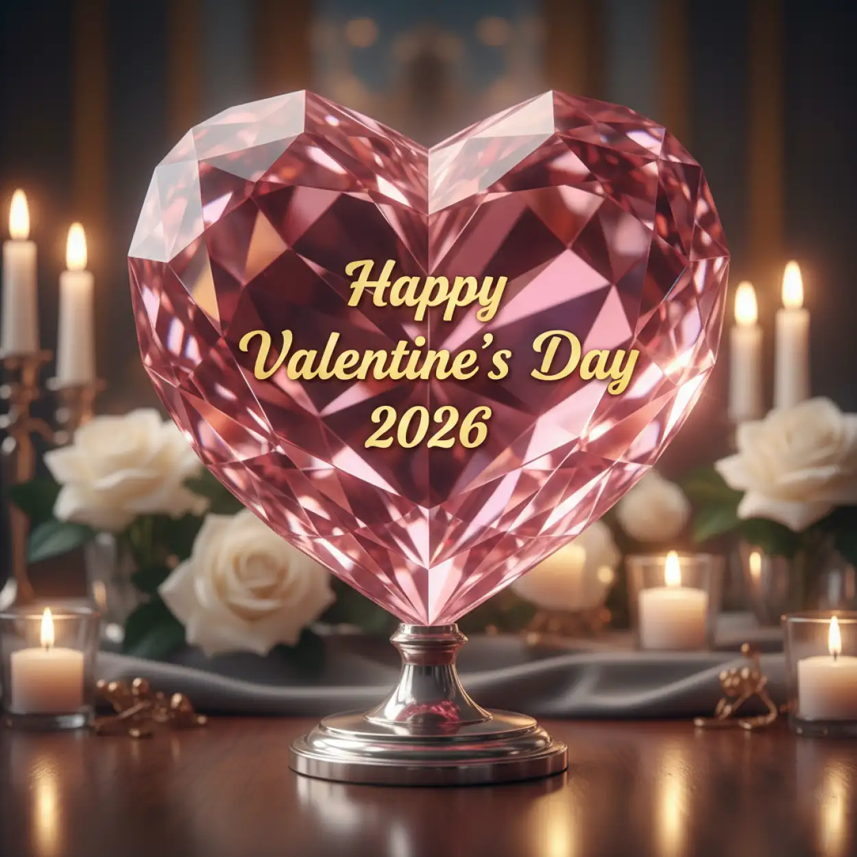 happy valentines day 2026 heart illustration