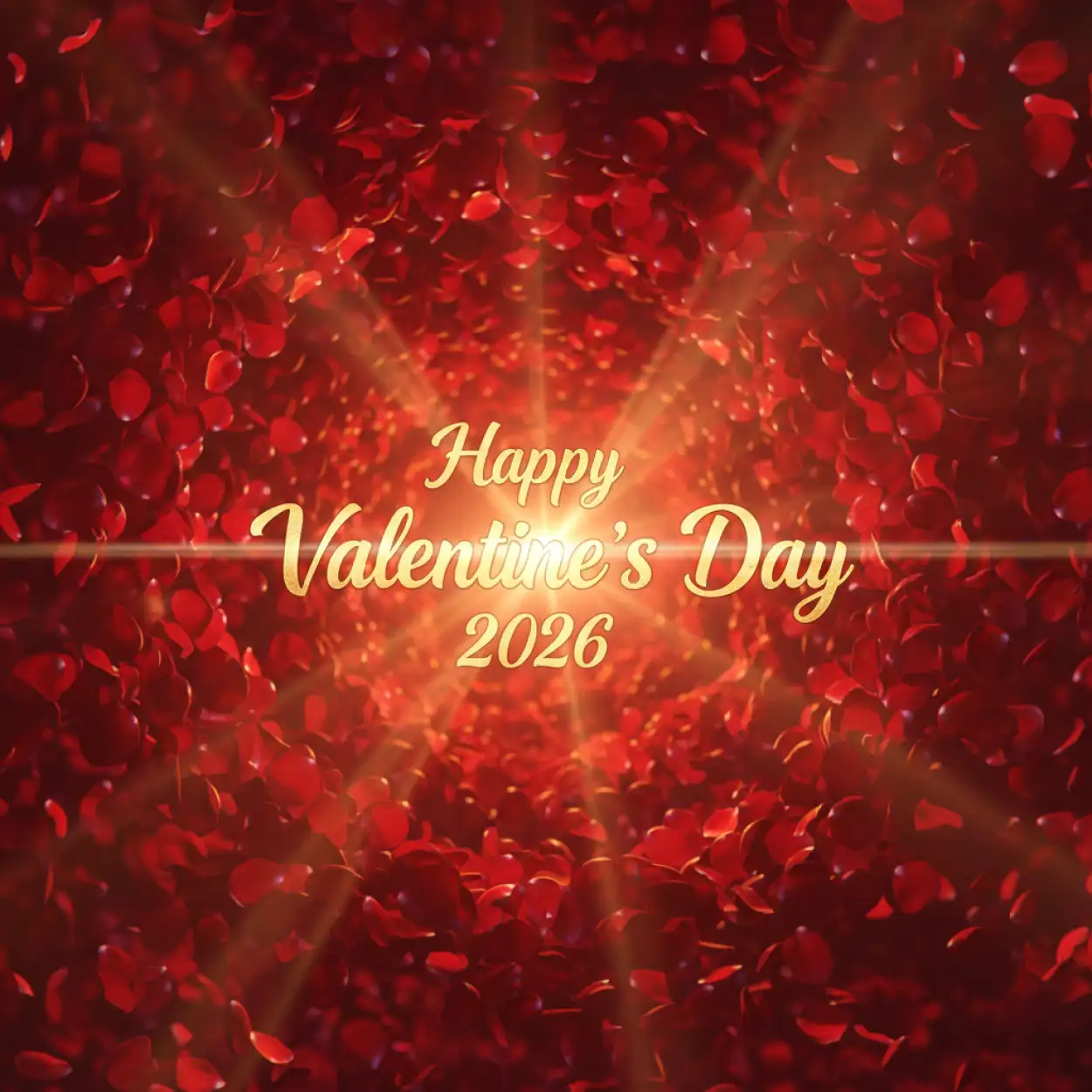 happy valentines day 2026 red heart background
