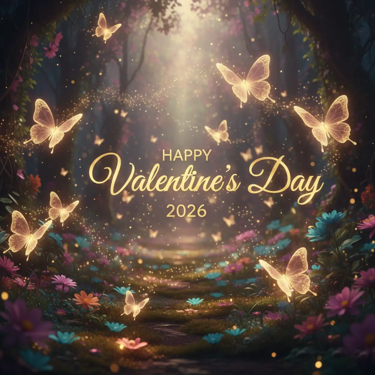 happy valentines day 2026 romantic illustration