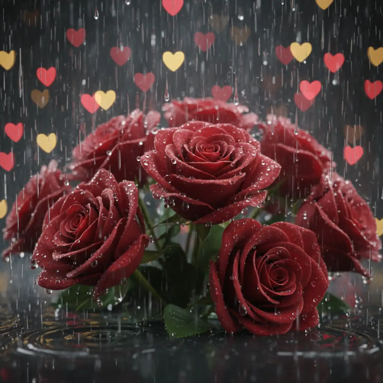 happy valentines day background with soft texture