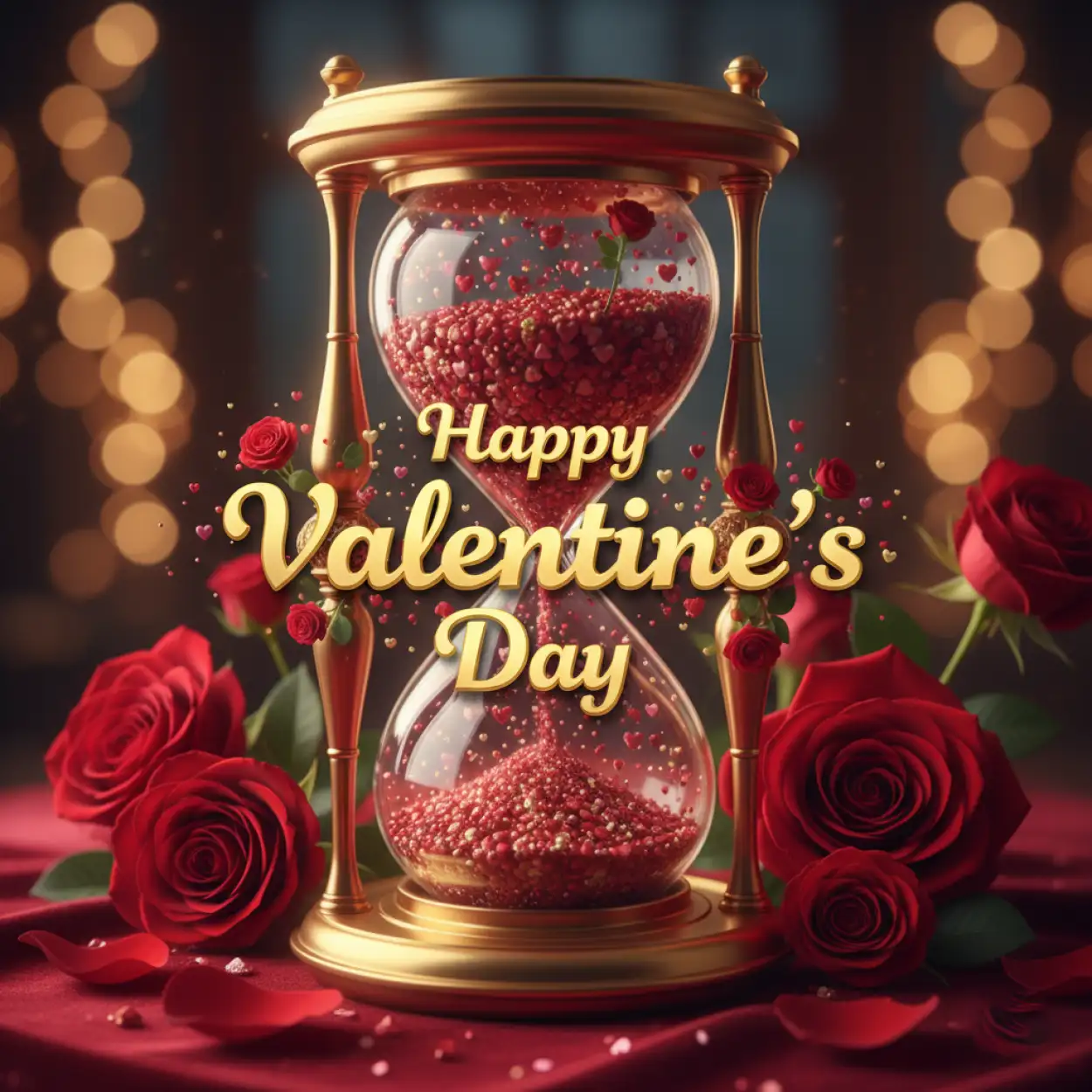 happy valentines day social media post design for business
