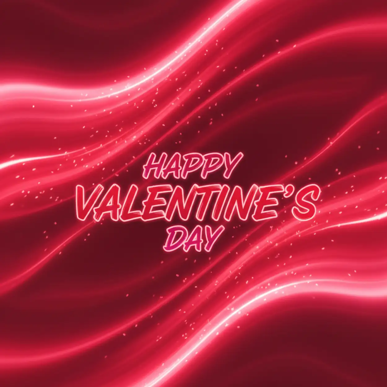 happy valentines day wishes with red heart theme
