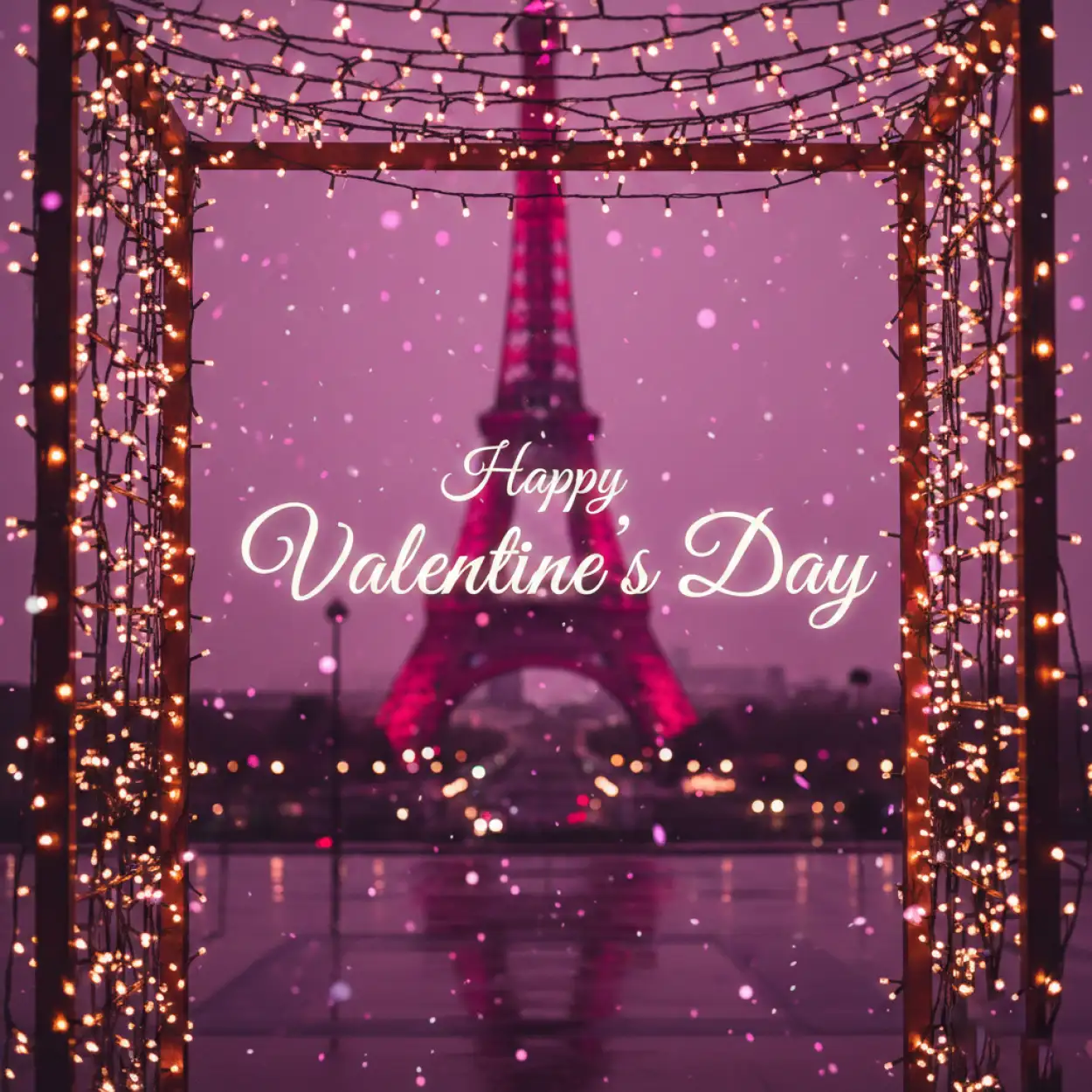 happy valentines day wishes with romantic background