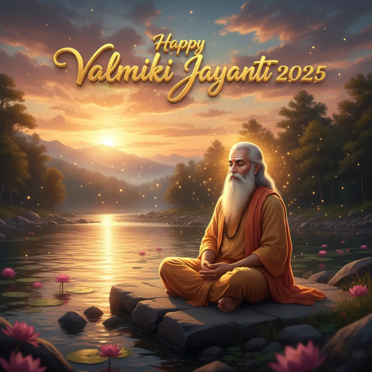 Free Download Happy Valmiki Jayanti 2025 Greetings In English - High Quality Happy Valmiki Jayanti 2025 Background