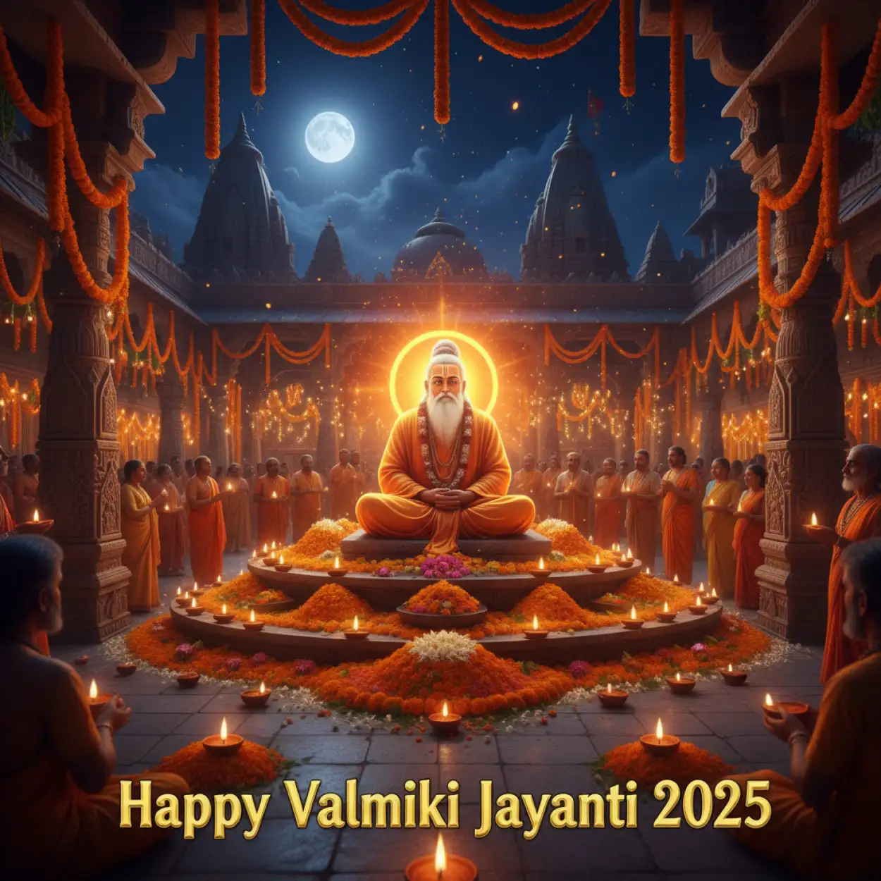 Free Download Happy Valmiki Jayanti 2025 Png Images - High Quality Happy Valmiki Jayanti 2025 PNG Image