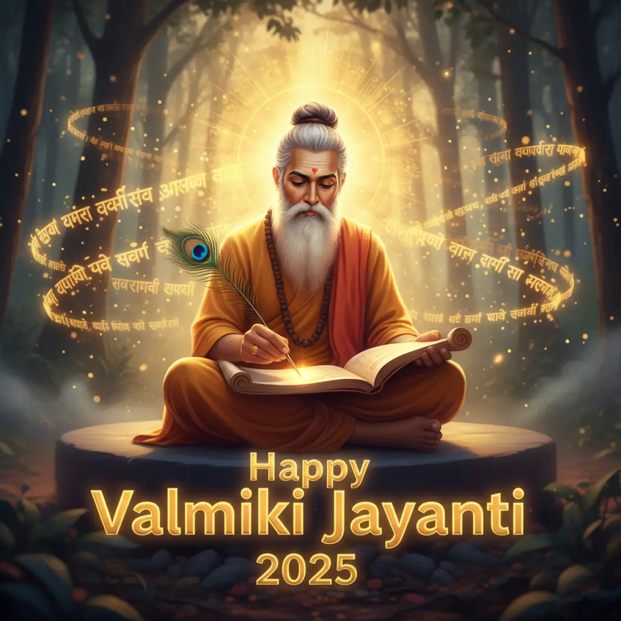 Free Download Happy Valmiki Jayanti 2025 Poems In Hindi - High Quality Happy Valmiki Jayanti 2025 Background