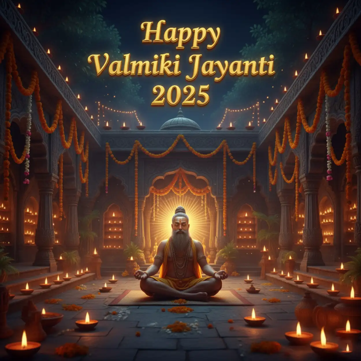 Free Download Happy Valmiki Jayanti 2025 Wishes For Friends - High Quality Happy Valmiki Jayanti 2025 Background