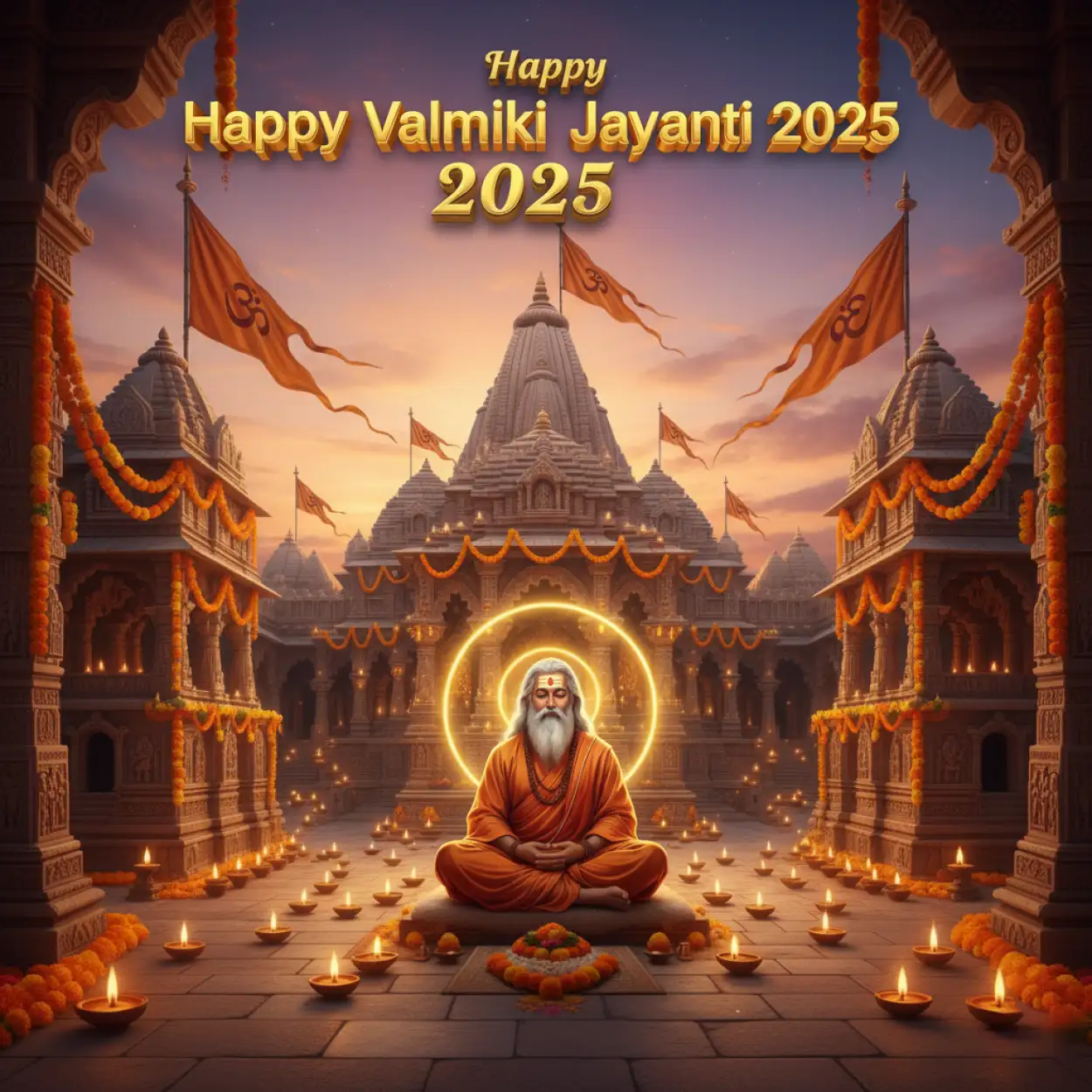 Free Download Happy Valmiki Jayanti 2025 Wishes In Hindi - High Quality Happy Valmiki Jayanti 2025 Background