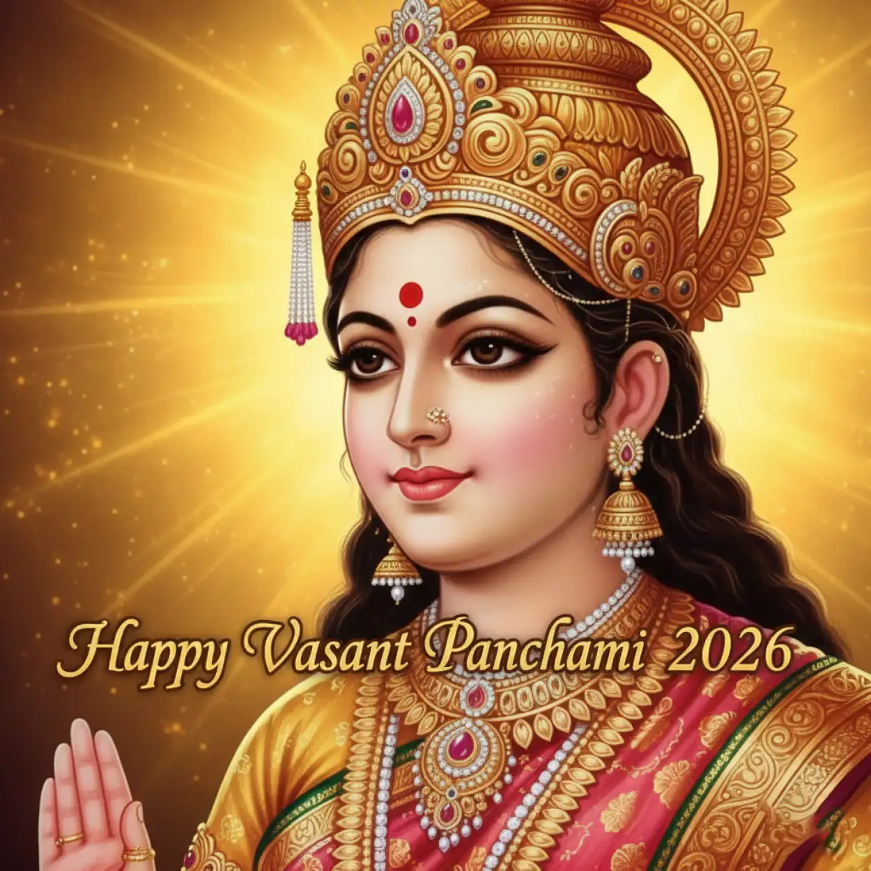 happy vasant panchami 2026 college poster