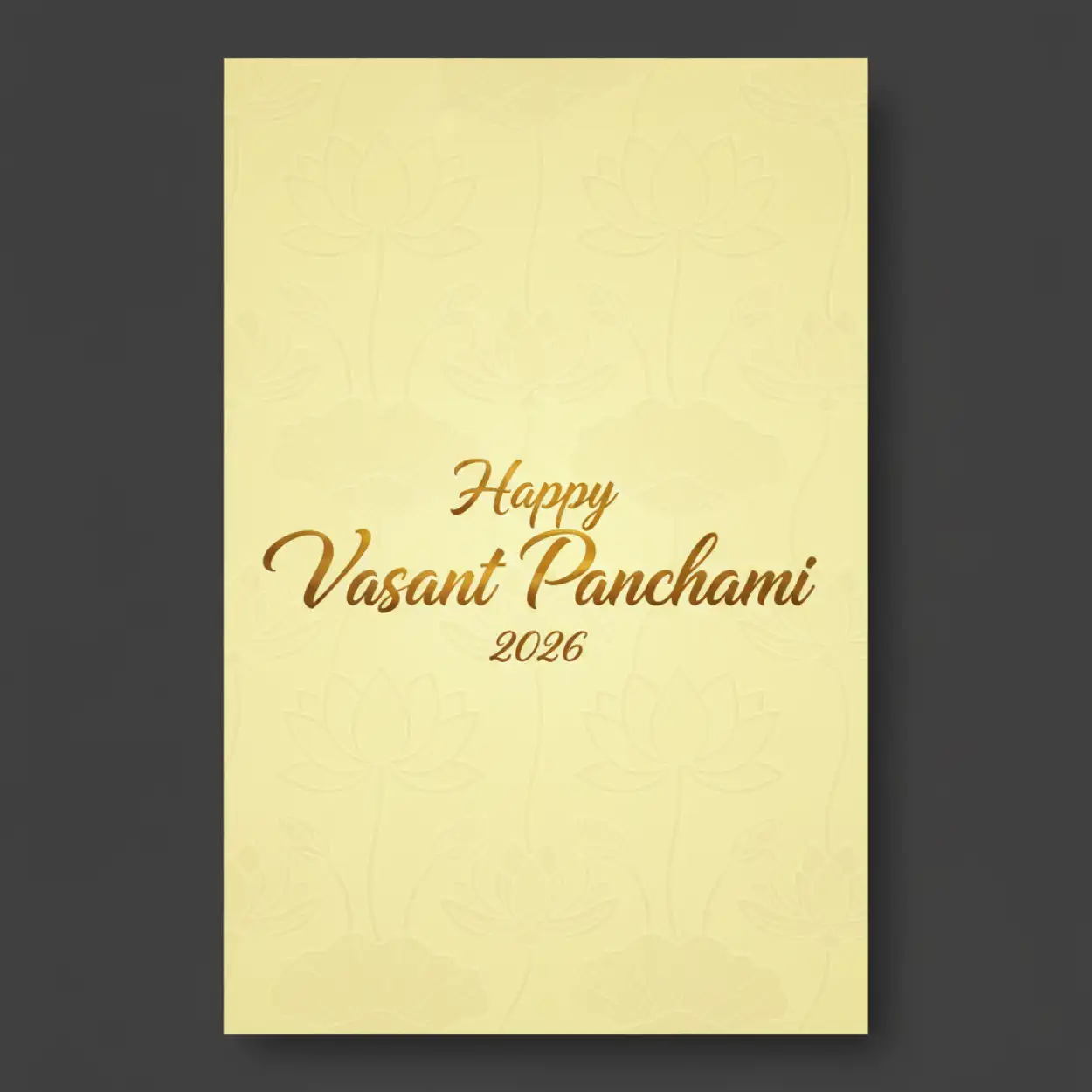 happy vasant panchami 2026 flyer design