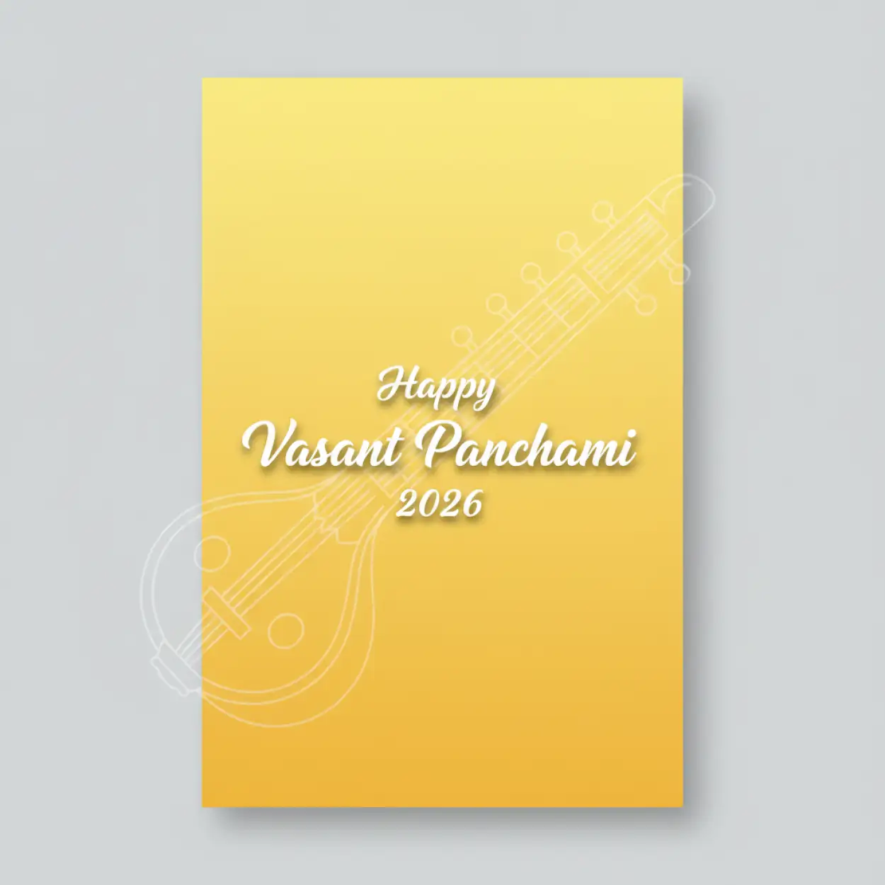 happy vasant panchami 2026 greeting card