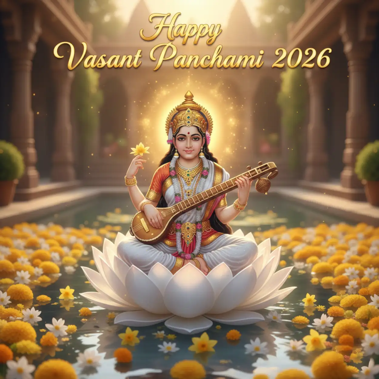 happy vasant panchami 2026 traditional background