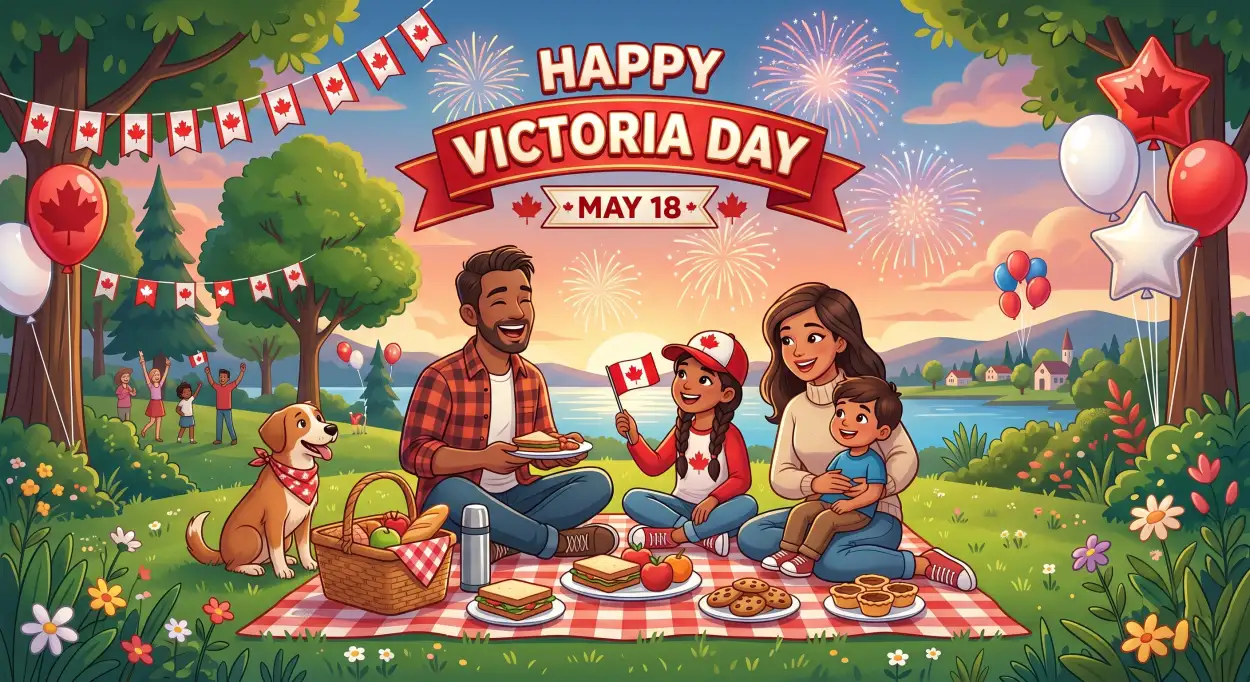 Free Download Happy Victoria Day 2026 Canada Festive Illustration - High Quality Happy Victoria Day 2026 Image