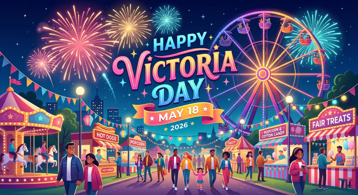 Free Download Happy Victoria Day 2026 Colorful Festival Background - High Quality Happy Victoria Day 2026 Background Image