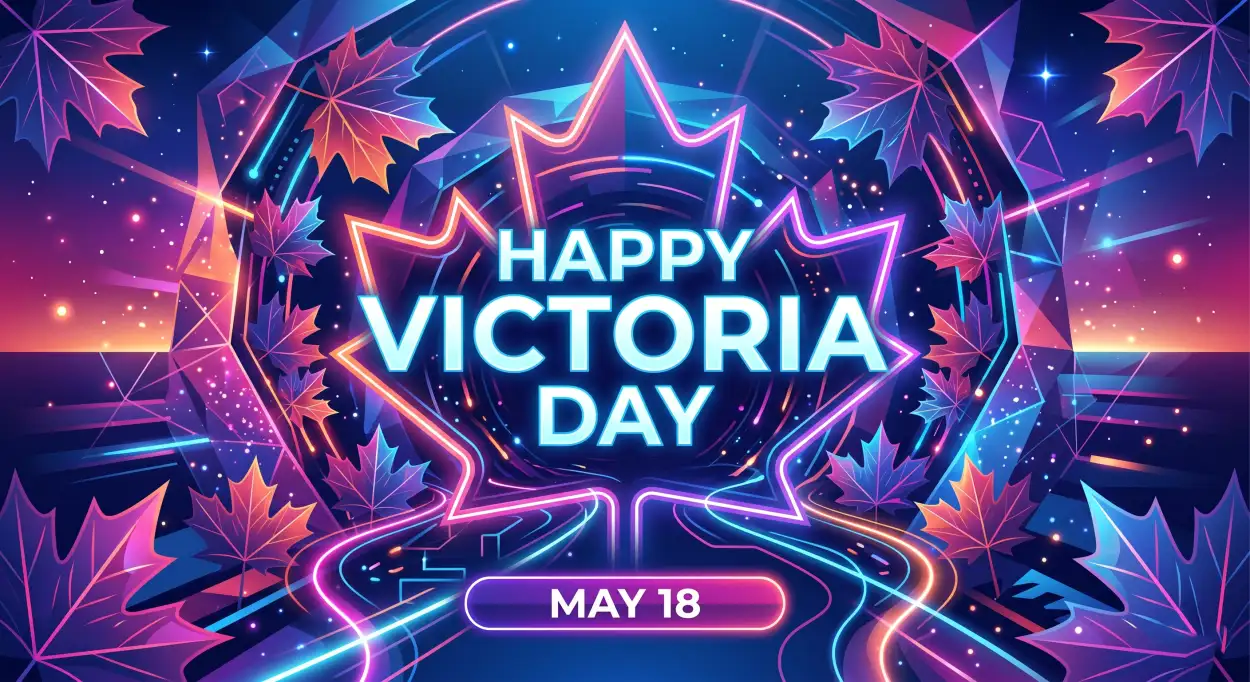 Free Download Happy Victoria Day 2026 Festival Lights Background - High Quality Happy Victoria Day 2026 Background Image