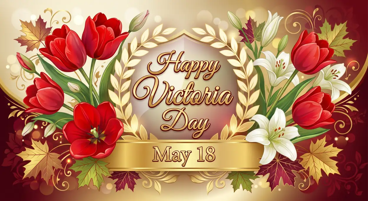 Free Download Happy Victoria Day 2026 Modern Patriotic Background - High Quality Happy Victoria Day 2026 Background Image