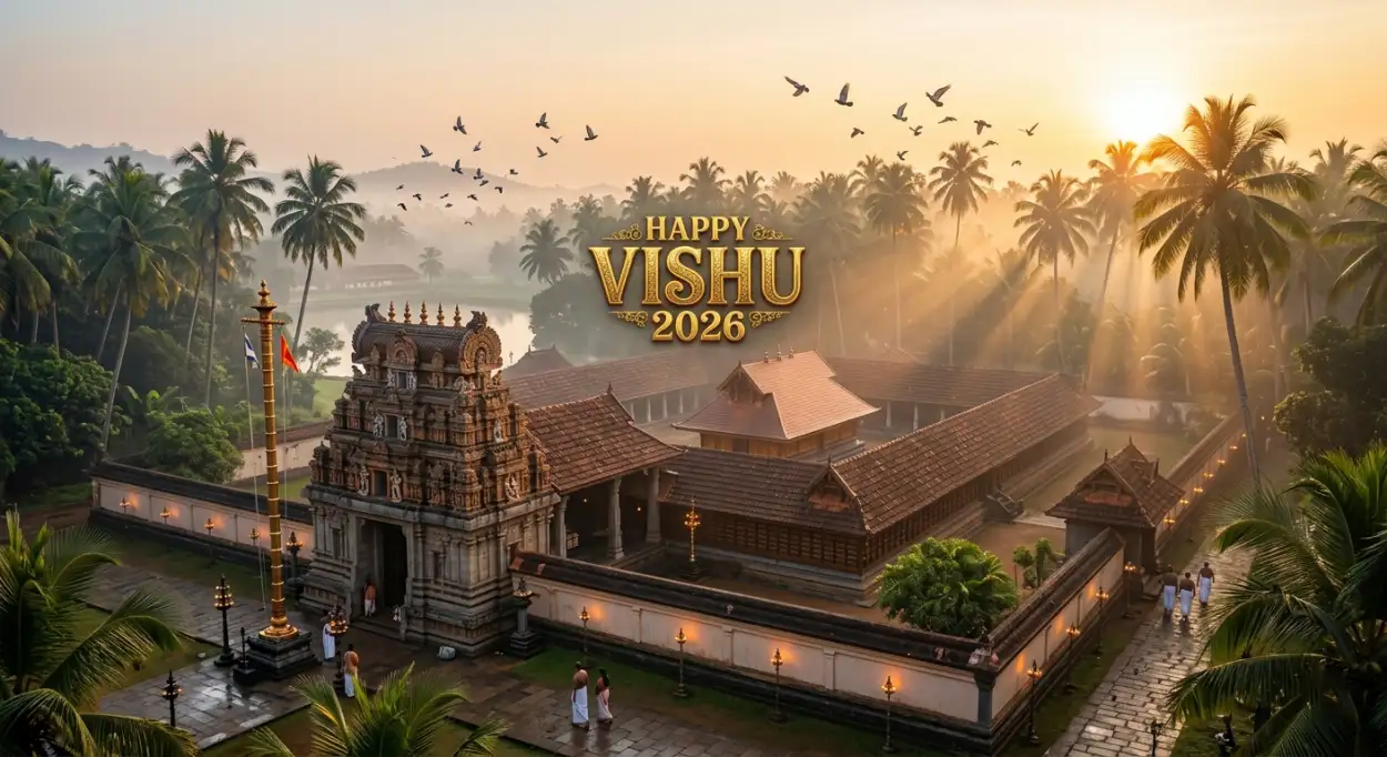 Free Download Happy Vishu 2026 Wishes Cinematic Background Images - High Quality Happy Vishu 2026 Wishes Background Image
