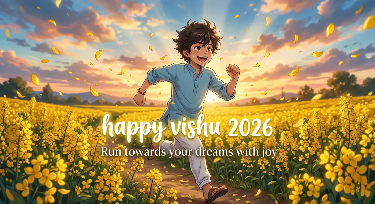 Free Download Happy Vishu 2026 Wishes Emotional Quotes - High Quality Happy Vishu 2026 Wishes Image