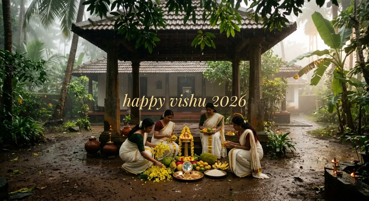 Free Download Happy Vishu 2026 Wishes Festival Greetings Images - High Quality Happy Vishu 2026 Wishes Image