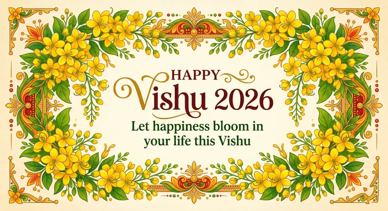 Free Download Happy Vishu 2026 Wishes Greeting Message Ideas - High Quality Happy Vishu 2026 Wishes Image