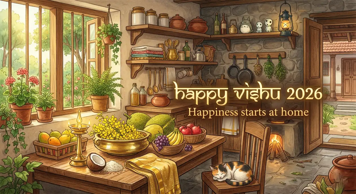 Free Download Happy Vishu 2026 Wishes Hd Images For Facebook Cover Photo - High Quality Happy Vishu 2026 Wishes Image