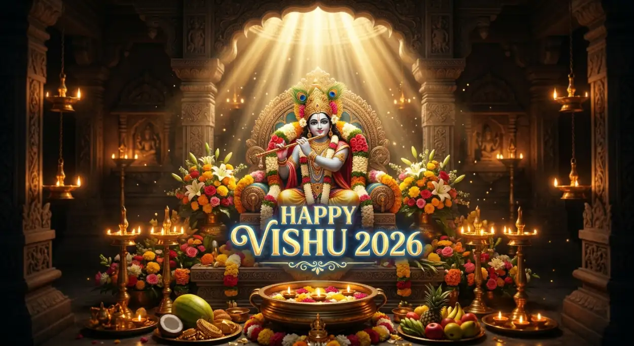 Free Download Happy Vishu 2026 Wishes Hd Wallpaper Download - High Quality Happy Vishu 2026 Wishes Image
