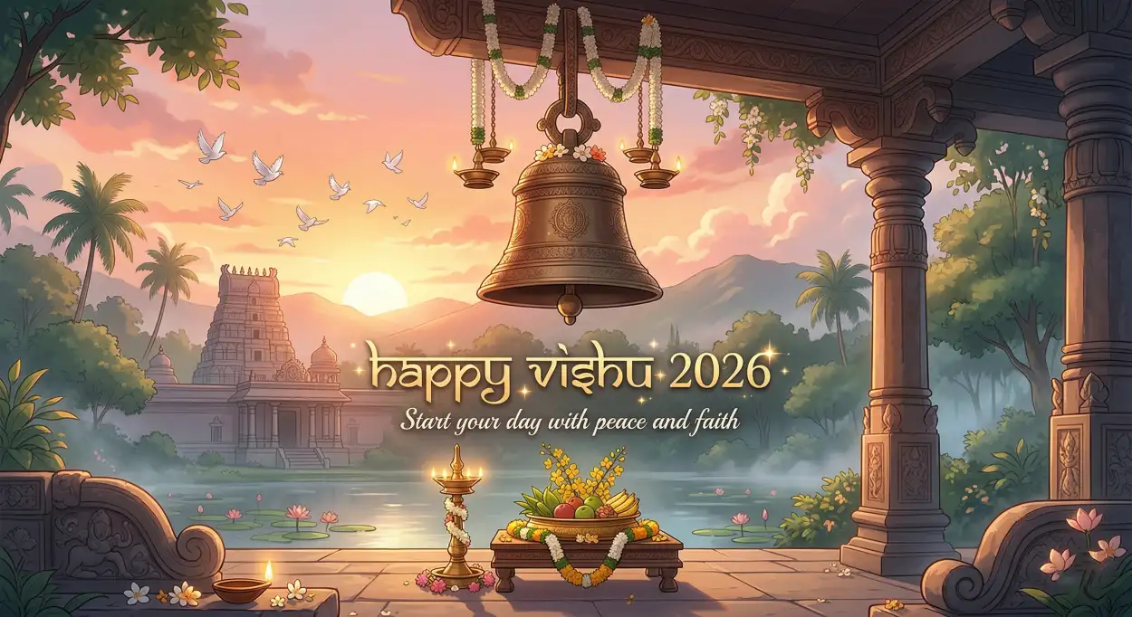 Free Download Happy Vishu 2026 Wishes Hd Wallpaper For Mobile Download Free - High Quality Happy Vishu 2026 Wishes Image